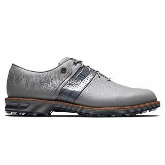 Men's Footjoy Premiere Series Packard Spikeless Golf Shoes Grey NZ-119703